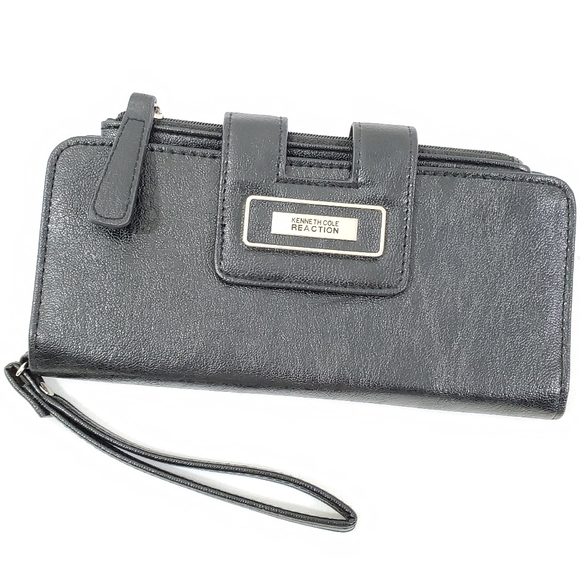 Kenneth Cole Reaction Black Bifold Wristlet Wallet - Picture 8 of 8